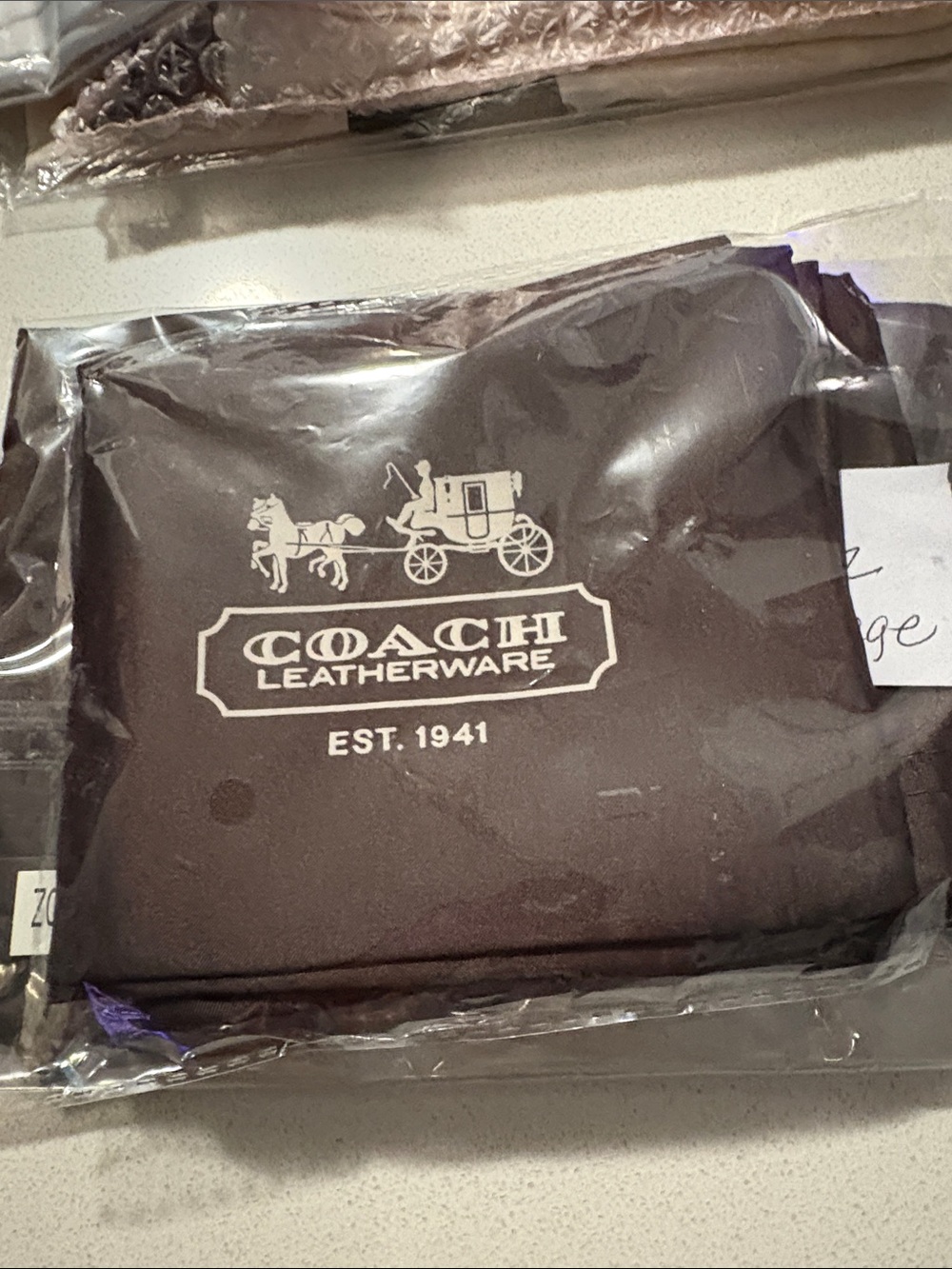 Coach Vintage  Dust Bag with White Horse & Carriage Logo NEW